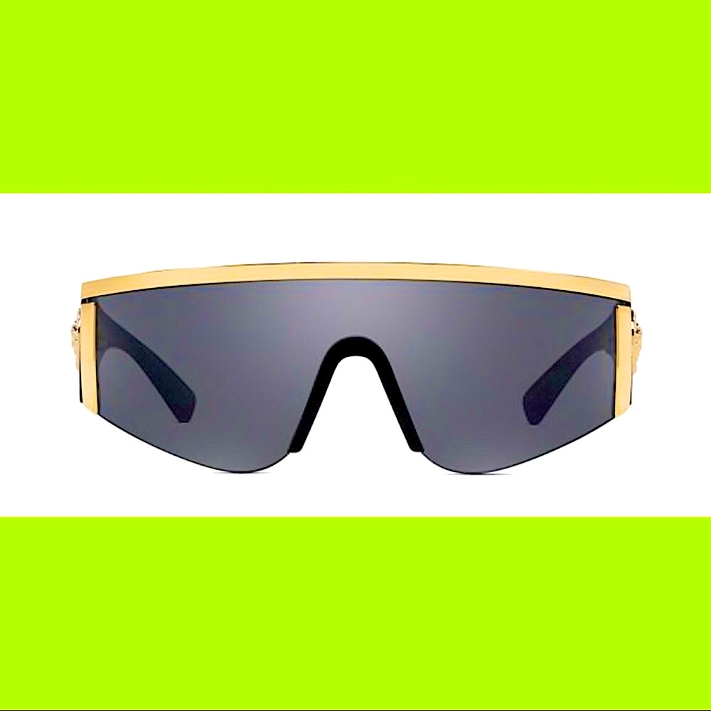 Versace Tribute Shield Sunglasses Mirrored XL - Picture 6 of 11